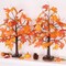 Battery Operated Lighted Tabletop Artificial Tree with Pumpkin Acorn Maple Fall(Style 3)